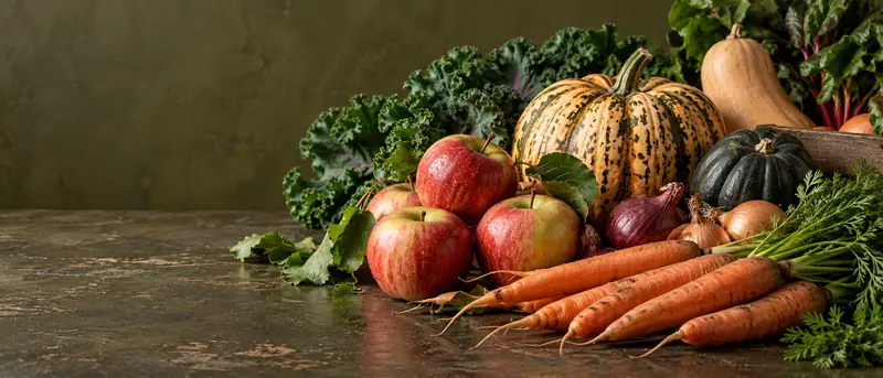 Fresh produce ready to cook (AI-generated image)